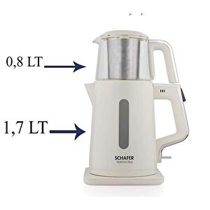 Teaform Elektrikli Çay Makinesi Krem