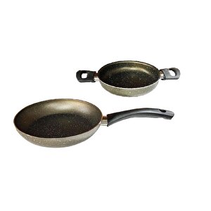 30 Cm Granit Tava Ve 18 Cm Sahan Seti