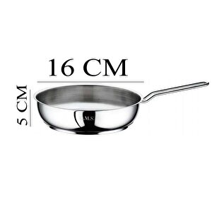 Çelik Tava 16x5 Cm Cam Kapaklı