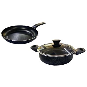 Teflon Tava Ve Karnıyarık 24 Cm Petek Desenli 2 Mm