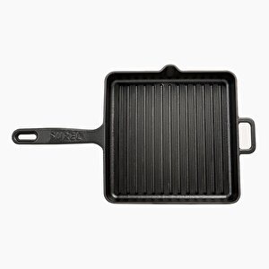 Demirdöküm Kare Izgara Tava 30 Cm Siyah