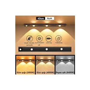 10w Led'li Mutfak Ve Dolap İçi 3 Renk Mod'lu Usb Şarjlı Sensörlü Armatür Ct-2464