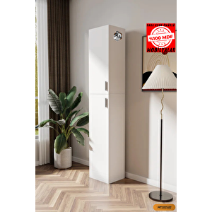 Tamamı Mdf Modern 2 Kapaklı Içi Raflı Çok Amaçlı Dolap