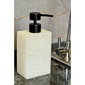 Polyresin Sıvı Sabunluk - Şık Ve Dayanıklı Tasarım 350 Ml 12 X 5,5 Cm