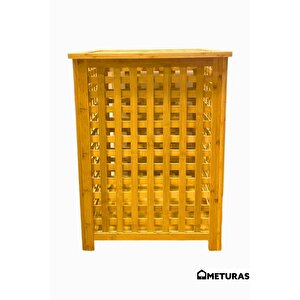Bambu Çok Amaçlı Sepet Çamaşır Kirli Ve Oyuncak Sepeti - 45x45x62 Cm,