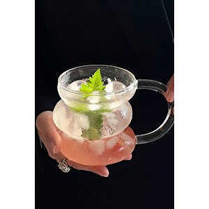 2'li Borosilikat Cam Bardak - 430 Ml (isıya Dayanıklı & Şık Tasarım)