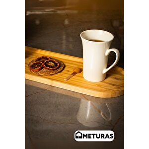 Dekoratif Oval Kahvaltı Dekoratif Doğal Bambu Kahvaltı Meze Sunum Tabağı 55 * 16 Cm