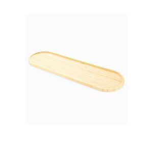 Dekoratif Oval Kahvaltı Dekoratif Doğal Bambu Kahvaltı Meze Sunum Tabağı 55 * 16 Cm