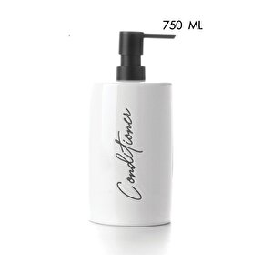 750 Ml Seramik Banyo Dispenseri – Pompalı Losyonluk Şampuanlık Kremlik Şık Tasarım 64192