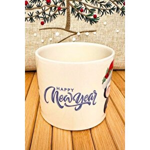 Hediye Yılbaşı Merry Christmas Penguen Temalı Seramik Kupa Bardak 225 Ml