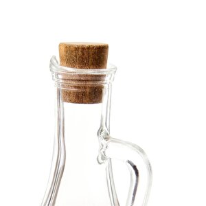Sofra Borosilikat Cam Akasya Ahşap Standlı Yağdanlık Ve Sirkelik Seti 250 Ml