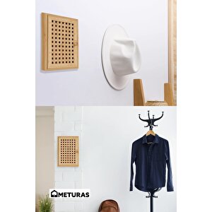 Bambu Duvar Tipi Anahtarlık Kutusu - Doğal Ahşap Anahtar Düzenleyici (27.2x19.1x6.3 Cm)