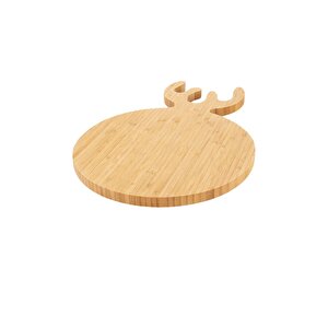 Bambu Geyik Temalı Mutfak Sunumluk Kesim Tahtası 38 X 26 X 1,5 Cm