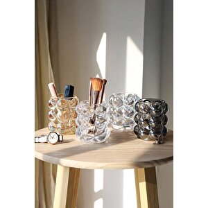 Modern Şeffaf Kabarcıklı Mini Cam Vazo – Dekoratif & Çok Amaçlı 64192