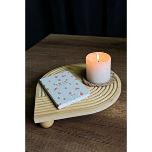 Yuvarlak Bambu Sunum Ve Servis Tahtası - 24.5 Cm Çap, Çok Amaçlı Ve Şık Tasarım