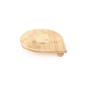 Yuvarlak Bambu Sunum Ve Servis Tahtası - 24.5 Cm Çap, Çok Amaçlı Ve Şık Tasarım