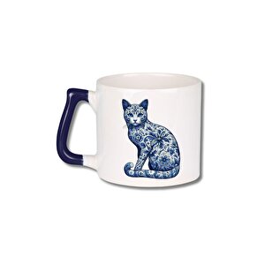 Mavi Kedi Figürlü Kupa Bardak 225 Ml -koleksiyonluk Parça 3405