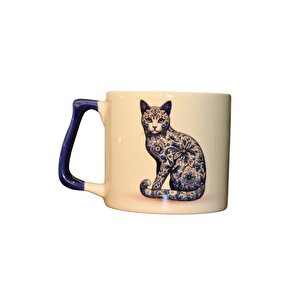 Mavi Kedi Figürlü Kupa Bardak 225 Ml -koleksiyonluk Parça 3405