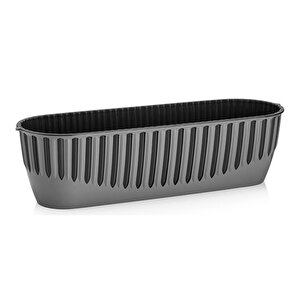 So-pynb2 Dekoratif Piyano Balkon Saksı 8 Litre No 2 Antrasit