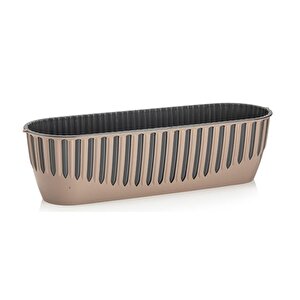 So-pynb2 Dekoratif Piyano Balkon Saksı 8 Litre No 2 Moka 8175