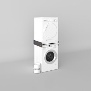 Çamaşır&kurutma Makinesi Dolabı Agafya Gri 015*70*60 Banyo Aparatı Arkalıksız