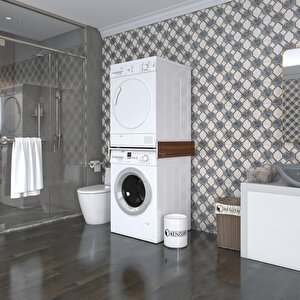 Çamaşır&kurutma Makinesi Dolabı Agafya Cvz 015*70*60 Banyo Aparatı Arkalıksız