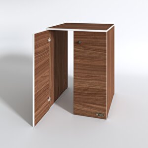 Çamaşır&kurutma Makinesi Dolabı Büyük Boy Kapaklı Lubmila Cvz 100*80*70 Banyo Ofis Kapaklı Arkalıksız