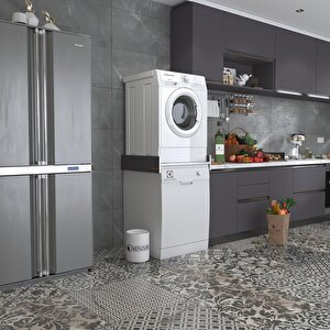 Çamaşır&bulaşık Makinesi Dolabı Olenka Gri 015*70*60 Banyo Aparatı Arkalıksız