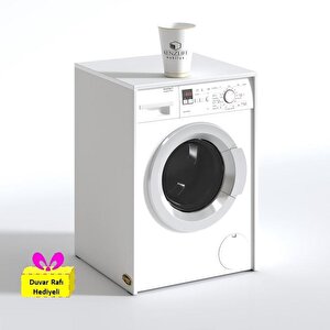 Çamaşır&kurutma Makinesi Dolabı Büyük Boy Afanasi Byz 100*80*70 Banyo Arkalıksız + Tekli Duvar Rafı Hediyeli