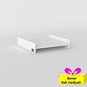 Çamaşır&kurutma Makinesi Dolabı Agafya Byz 015*70*60 Banyo Aparatı Arkalıksız + Tekli Duvar Rafı Hediyeli