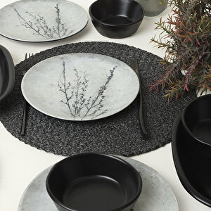Black Little Flower Kahvaltı Takımı 10 Parça 4 Kişilik 20974