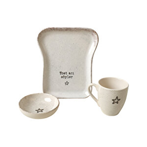Tost Kahvaltı Takımı 3 Parça 22499-22507
