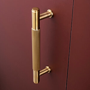 9226 Modern Çizgili Kulp Gold Branch Renk 320 Mm