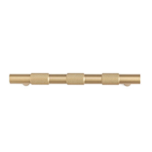 9387 Desenli Modern Kulp Fırçalı Mat Altın Renk 128 Mm