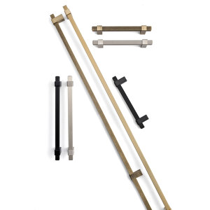 9223 Çizgili Modern Kulp Siyah Renk 128 Mm