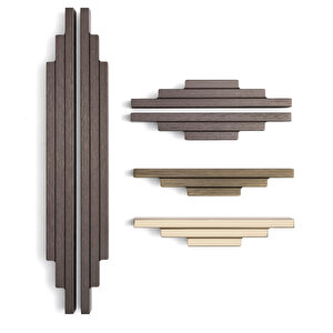 9429 Modern Çizgili Kulp Antik Renk 320 Mm
