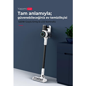 Yasomi G22 Plus Uv 29000 Pa Şarjlı Dikey Süpürge ( Türkiye Garantili )