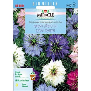 Miracle Karışık Renkli Çörek Otu Çiçeği Tohumu (100 Tohum)