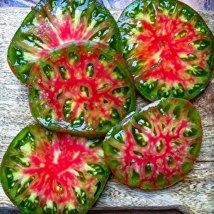 Ananas Noir Yeşil Kırmızı  Etli Domates Tohumu (15 Tohum)