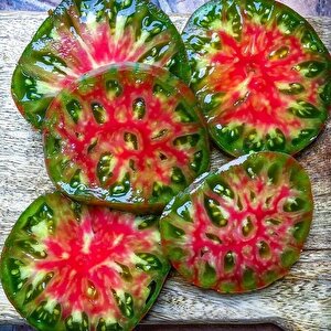 Ananas Noir Yeşil Kırmızı  Etli Domates Tohumu (15 Tohum)