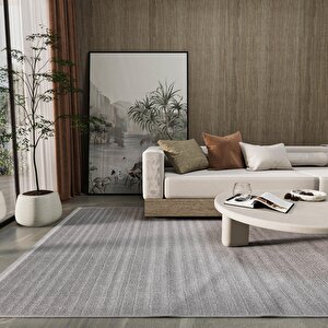 Cool Halı Newyork 3103 Gri Yumuşak Tuşeli Halı Kilim Koridor Kesme Yolluk Makine Halısı