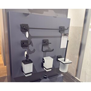 Çeli̇k Banyo Kumru Uzun Havluluk 50cm Si̇yah  Ku10-006.4