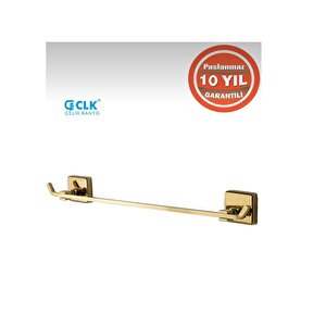 Paslanmaz Pirinç 50 Cm Kumru Uzun Havluluk 50 Cm Altın