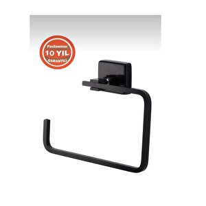 Çeli̇k Banyo Paslanmaz Pirinç Kumru Mat Siyah Kare Havluluk