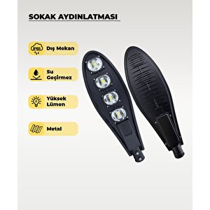 200w Sokak Aydınlatması 6500k Beyaz Işık (220v) Ip65