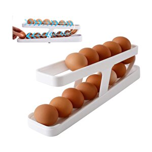 3b Trend Buzdolabı Için 2 Katlı Yumurta Tutucu Yer Tasarruflu Pratik Yumurta Dispenseri