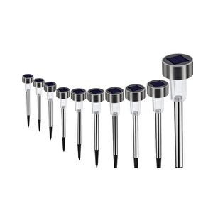 Samur Parti Parti Aksesuar & Kostüm Metal Gövdeli Solar Bahçe Lambası 10'lu
