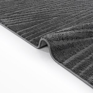 Cool Halı Newyork 3108 Antrasit Yumuşak Tuşeli Halı Kilim Salon Koridor Kesme Dokuma Makine Halısı