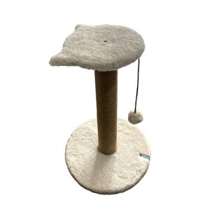 Pet Stepli Kedi Tırmalama Tahtası Beyaz