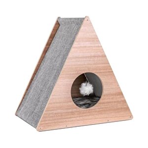 Pet Üçgen Kedi Tırmalama Ve Oyun Evi